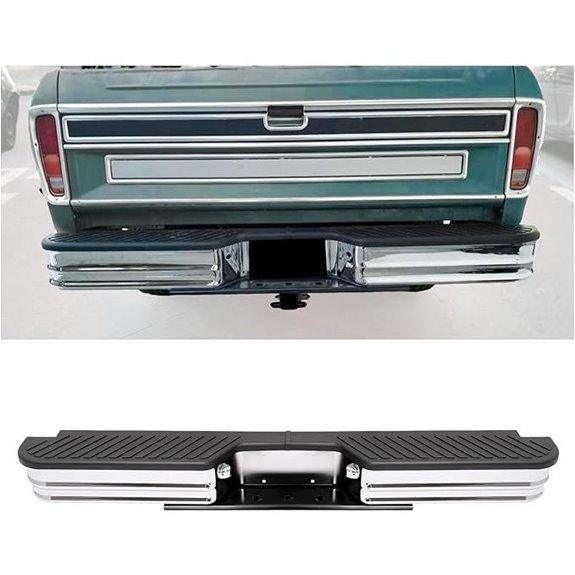 HECASA Universal Rear Bumper for Chevy GMC Dodge Ford