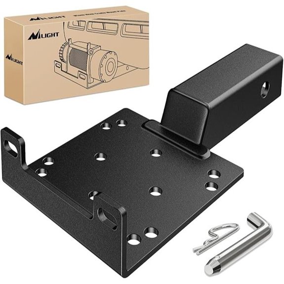 Nilight Universal Trailer Hitch Winch Mounting Plate