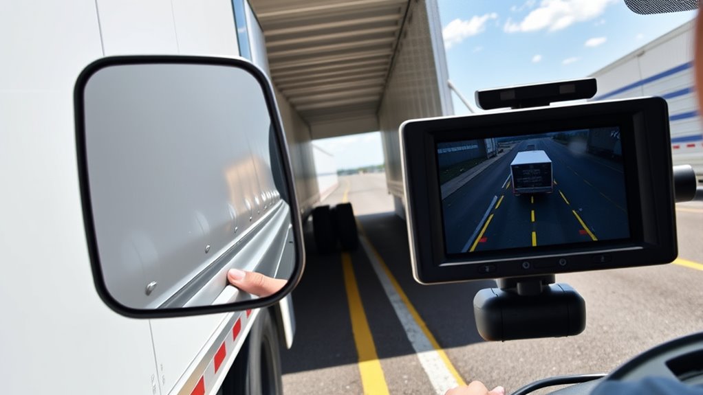 use mirrors and cameras