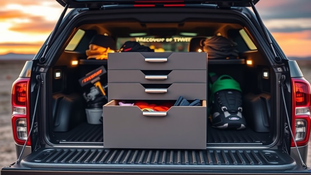 vertical modular truck storage
