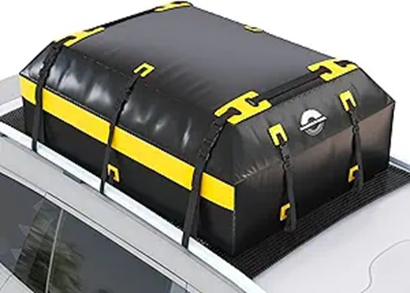 Rooftop Cargo Carrier with Hooks & Waterproof Bag