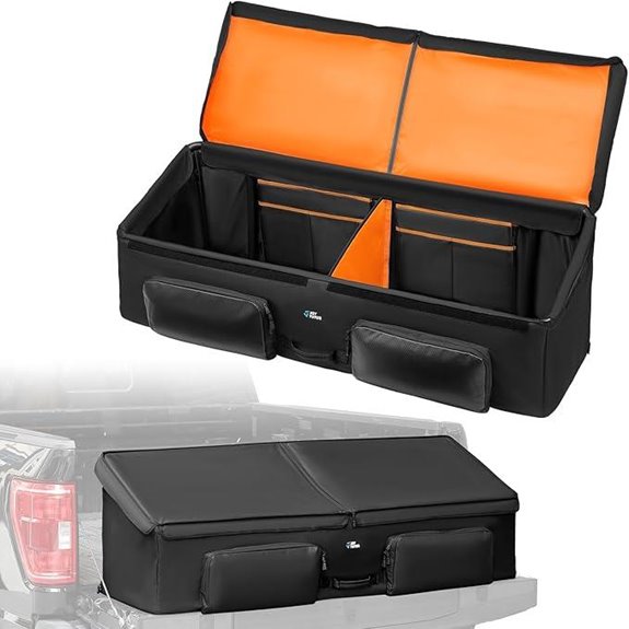 JOYTUTUS Full-Size Waterproof Truck Bed Cargo Organizer