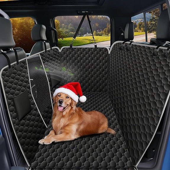 Mancro Waterproof Truck Dog Seat Cover with Mesh