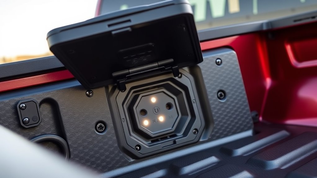 weatherproof power outlet access