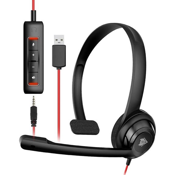 NUBWO HW02 Wired USB Headset with Noise Cancelling