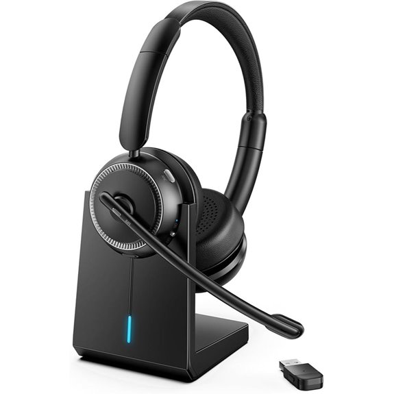 Wireless ANC & ENC Headset with Mic for PC and Calls