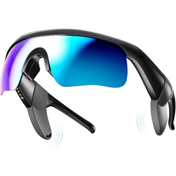 Bluetooth Sunglasses with Speakers and Voice Assistant