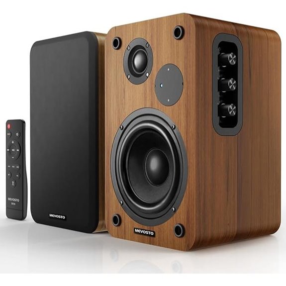 Active Bookshelf Speakers with Wireless Bluetooth 5.4