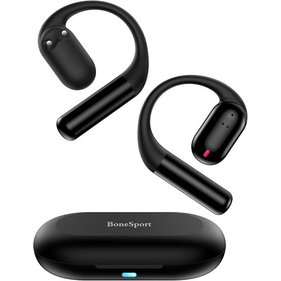 Bone Conduction Wireless Headphones with Mic & Touch Control