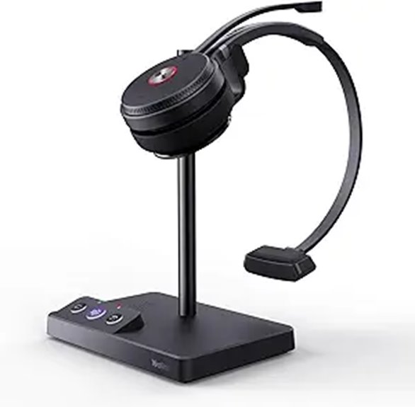 Yealink WH62 Wireless DECT Headset with Noise Cancelling Mic
