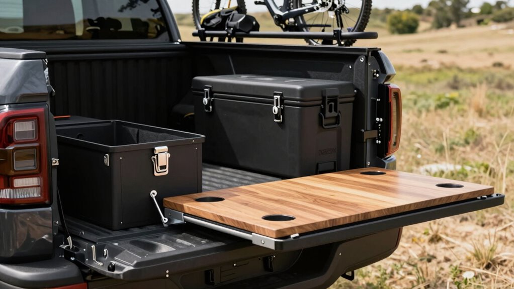 balanced truck bed setup