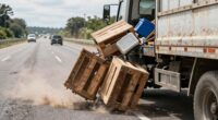 cargo falling off trucks