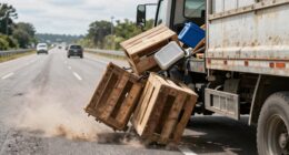 cargo falling off trucks