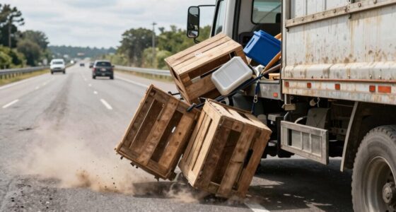cargo falling off trucks