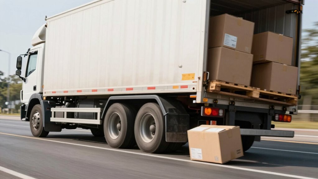 cargo shifts during turns