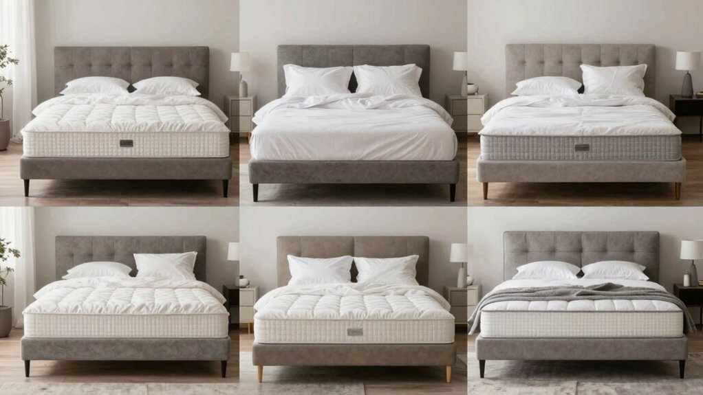comparing bed size standards