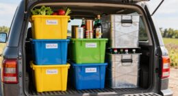 efficient truck bed food storage