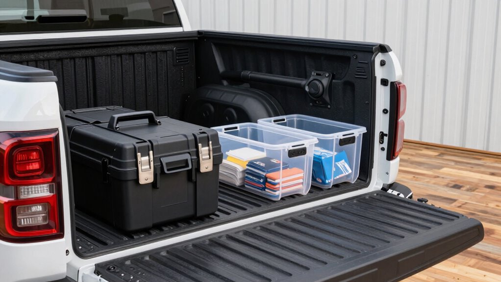 efficient truck bed organization