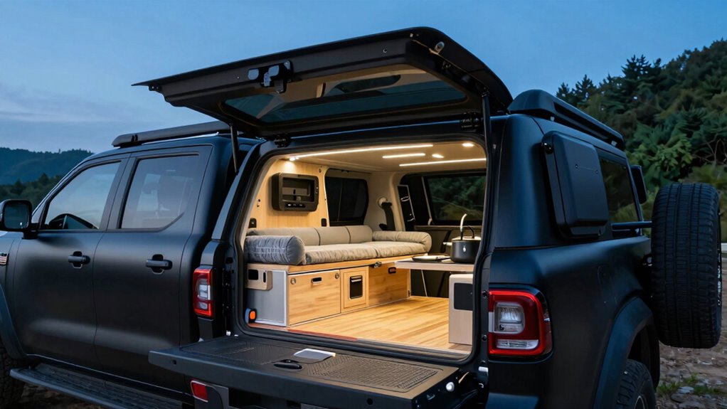 modular truck bed camping