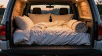 optimal truck bed sleeping posture