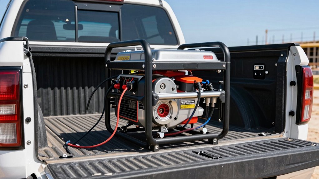 portable truck bed generator