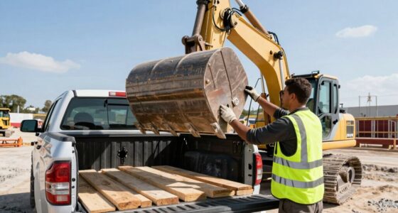 proper heavy equipment loading