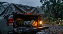 rainproof truck bed camping