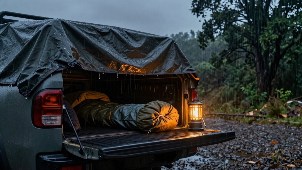 rainproof truck bed camping