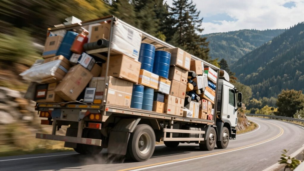 secure balanced cargo load