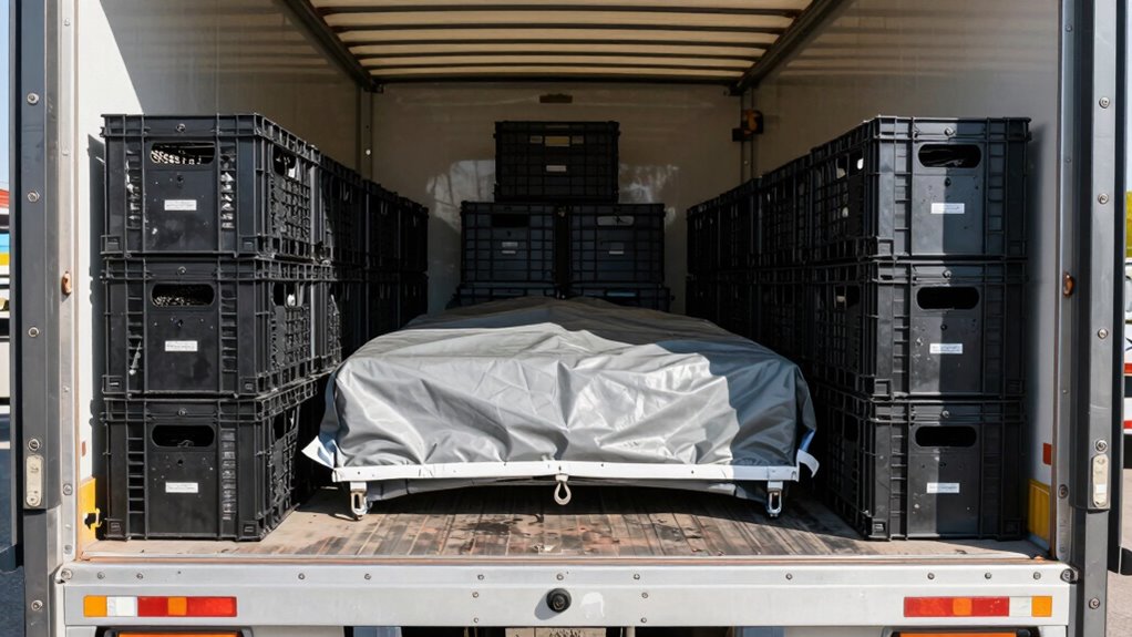 secure balanced truck loading