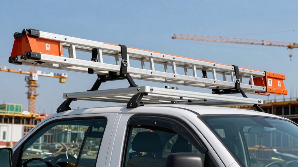 secure durable ladder storage