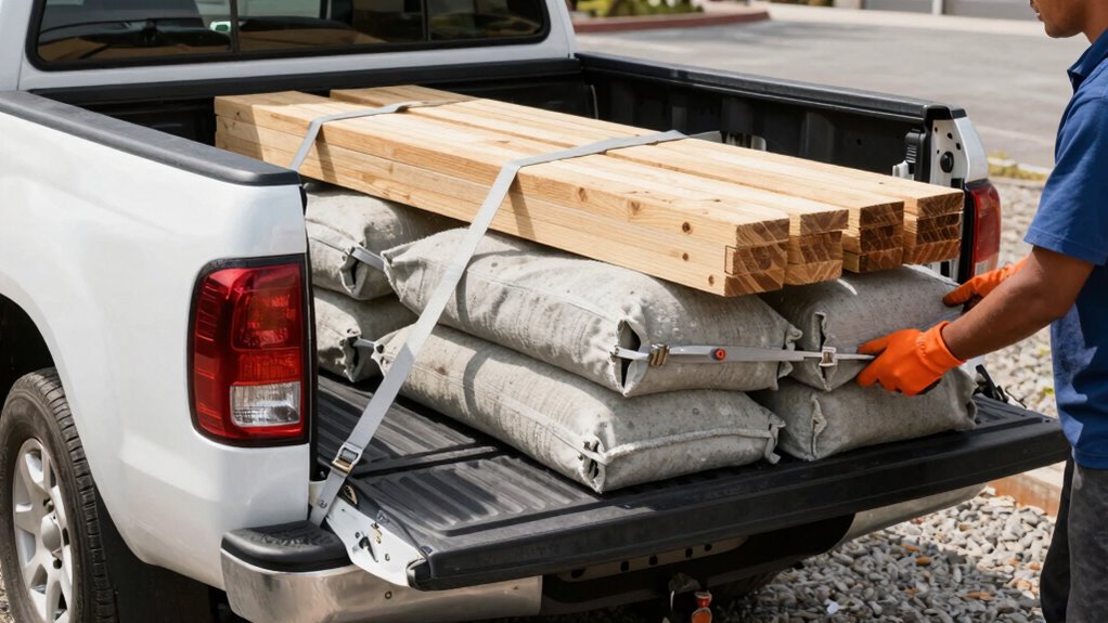 securely load construction supplies