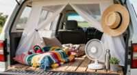 stay cool during truck camping