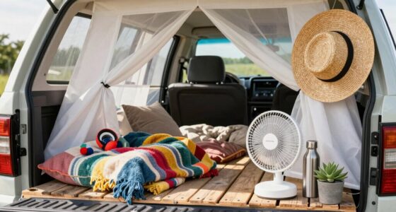 stay cool during truck camping