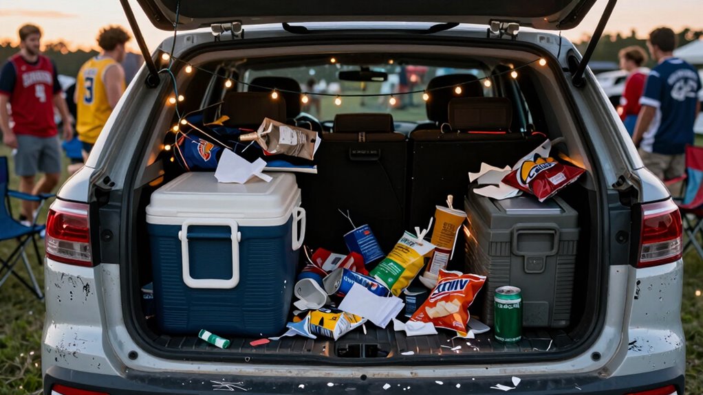 stressful tailgate planning and setup