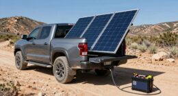 truck bed solar setup