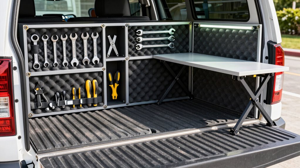 truck bed tool organization