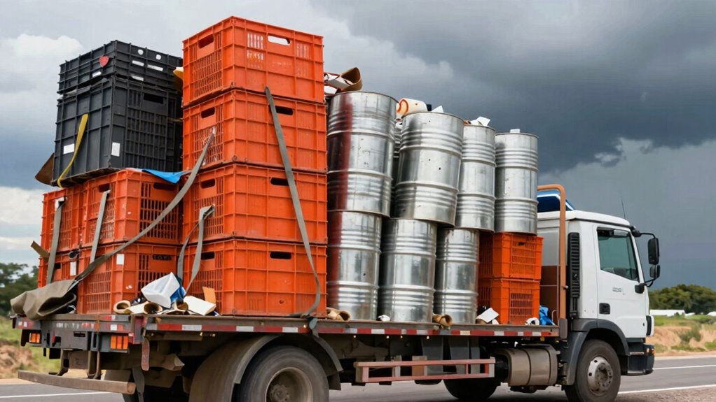 unsecured loads cause damage