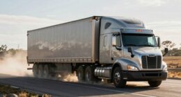 wind damages truck cargo
