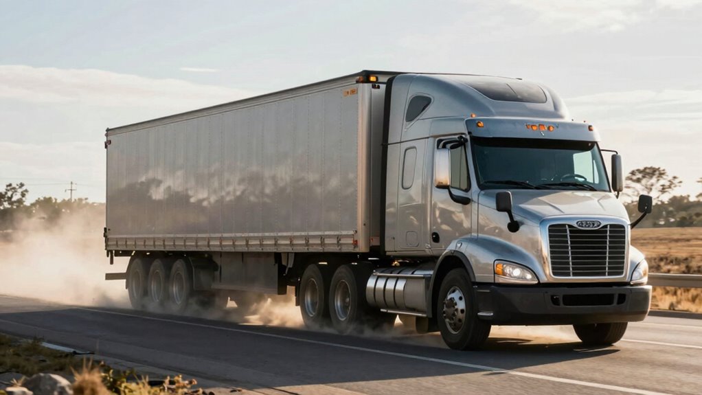 wind damages truck cargo