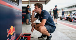 Leo Leclerc Caught Peeing On Red Bull’s Garage Is Peak F1 Shenanigans