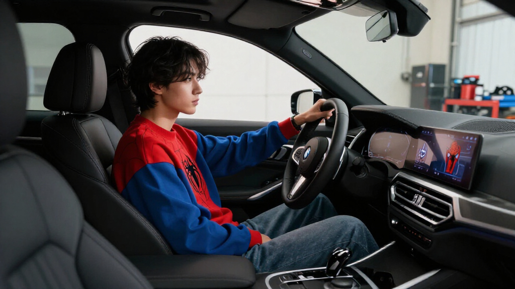 BMW Spider-Man In-car Advertising