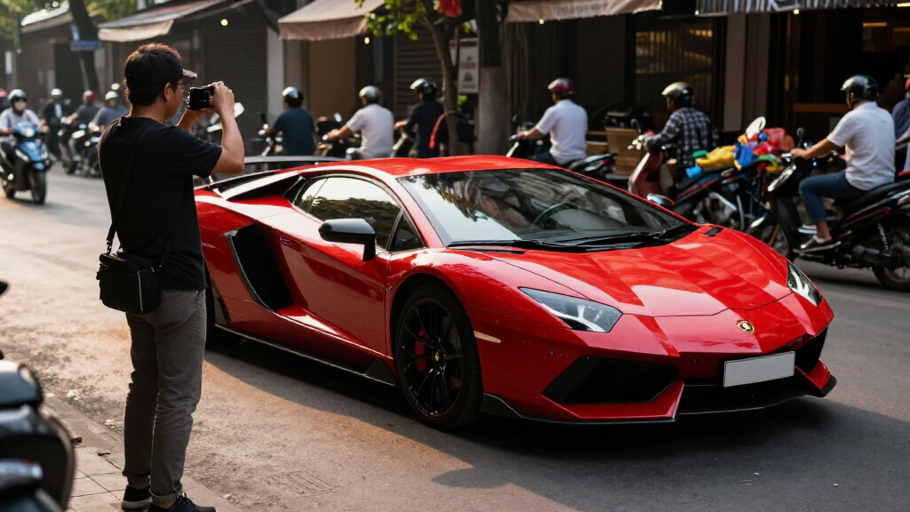 Lamborghini Revuelto Rolling On The Streets Of Hanoi Attracts Attention - Laodong.vn