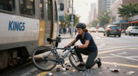 Bicycle Trapped Under Light Rail After Collision Between Rider And Train - KING5.com