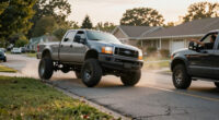 Watch This Goofy Ford Super Duty Bro Truck Roll Over In A Normal Turn