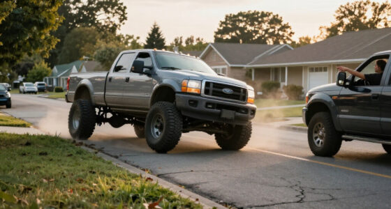 Watch This Goofy Ford Super Duty Bro Truck Roll Over In A Normal Turn